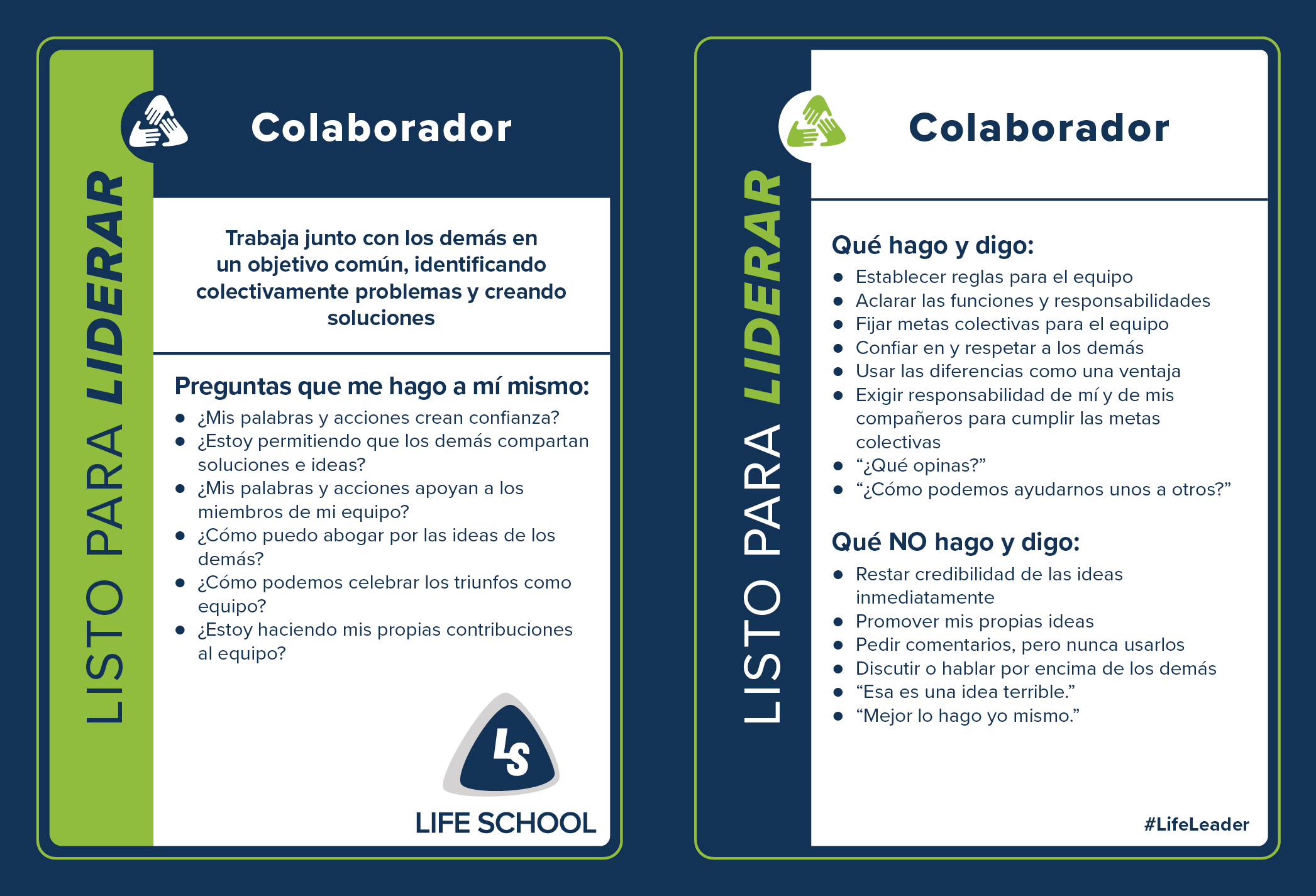 LL Action Card - Collaborative - Spanish